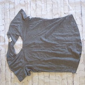 Victoria's Secret Pink Open Back Tee, Heather Grey, M, EUC